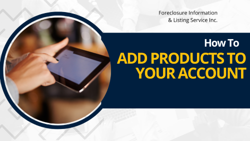 Add products to your account